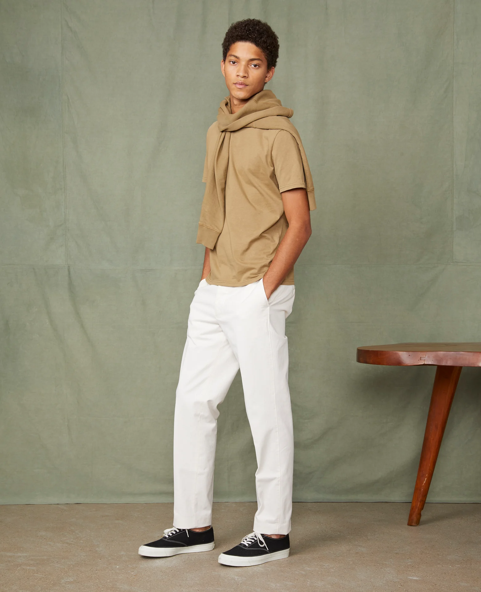 Plain front chino