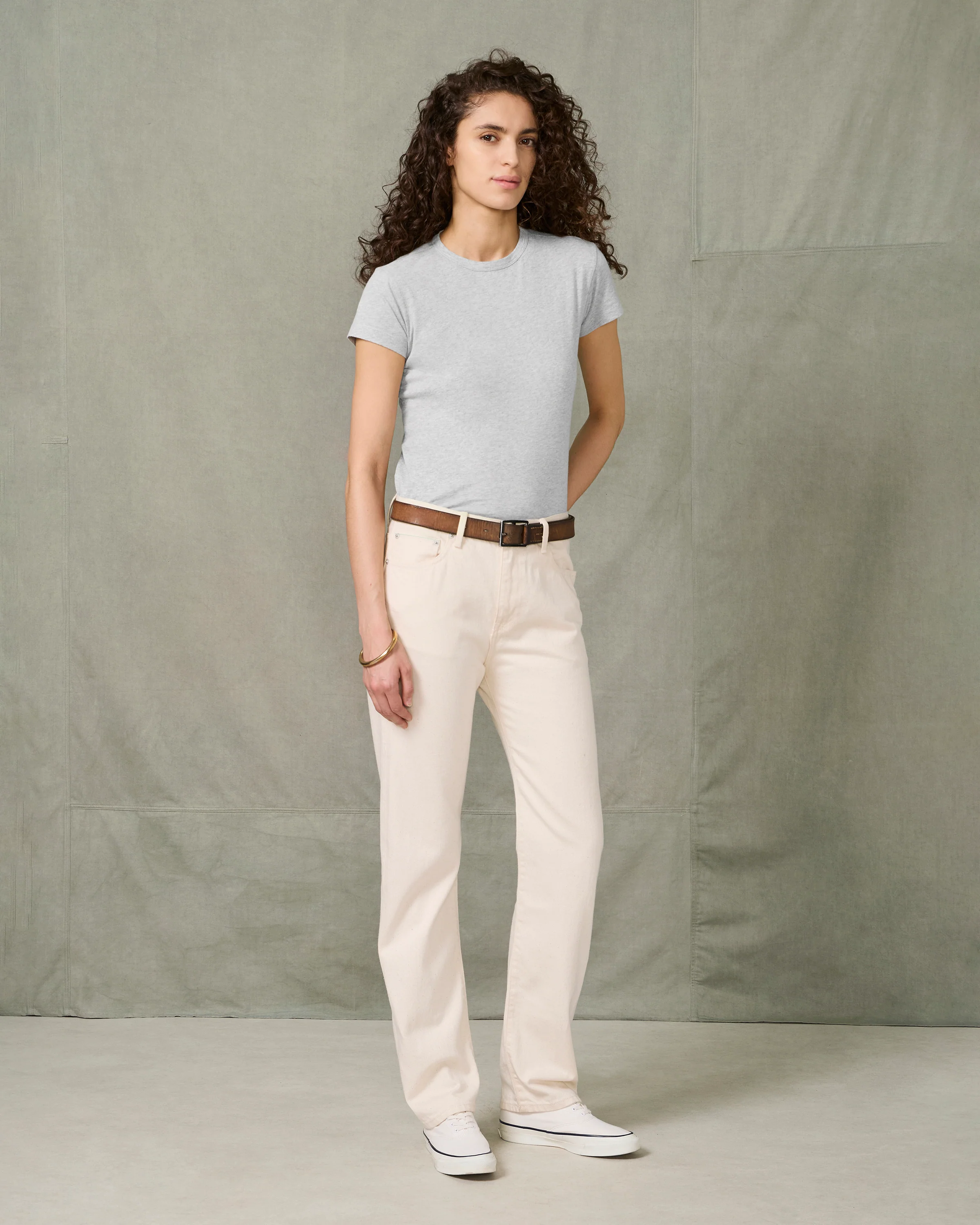 Straight fit denim
