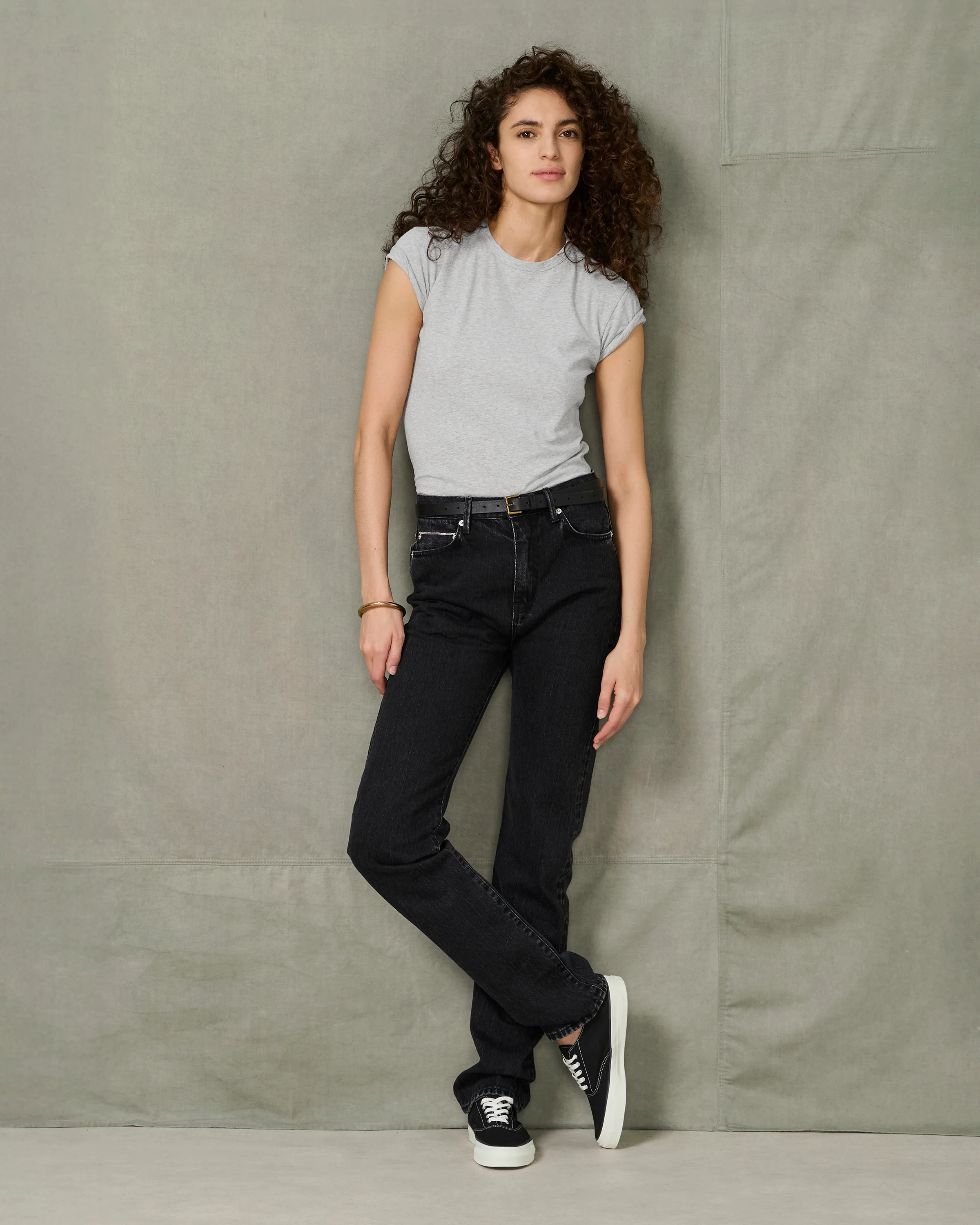 Straight fit denim
